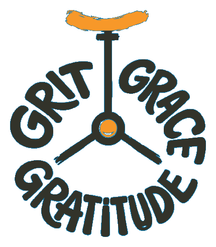 Grit, Grace, and Gratitude connected around a joyful center